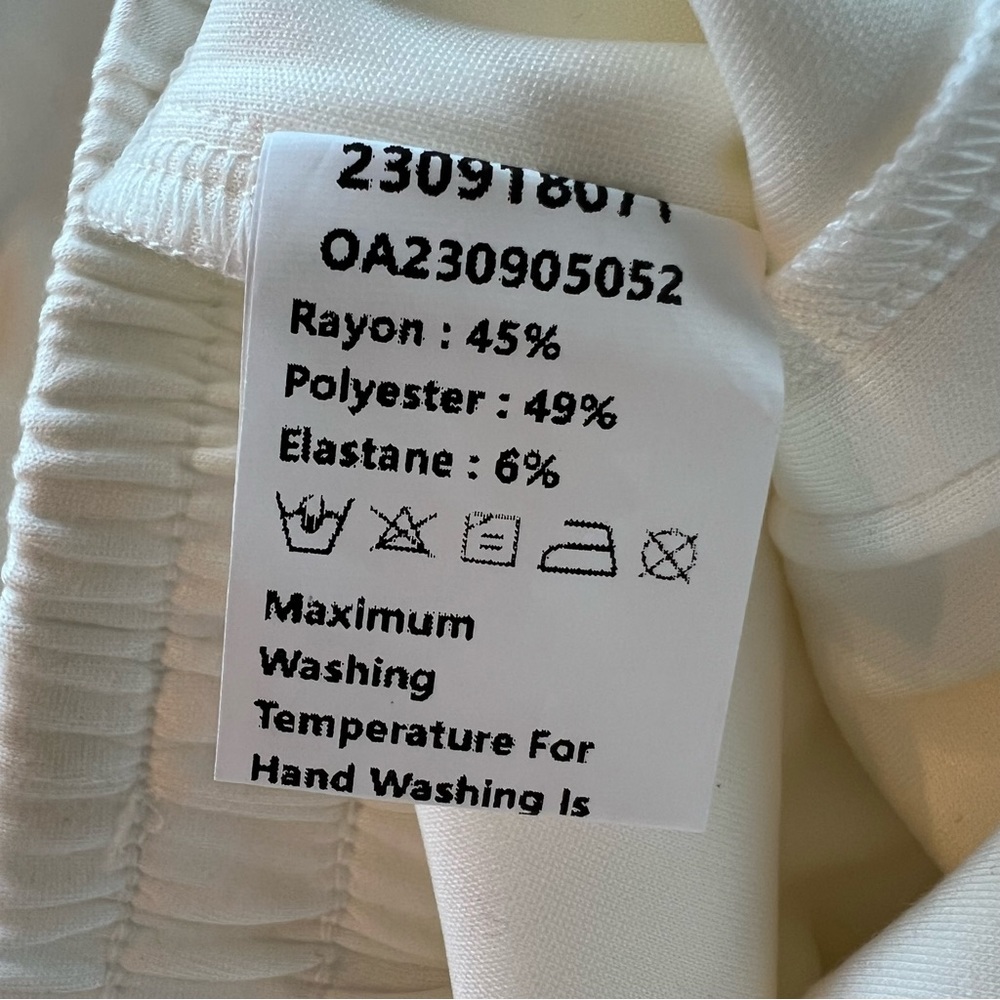 Commense White Straight-Leg Pants - Picture 9 of 14